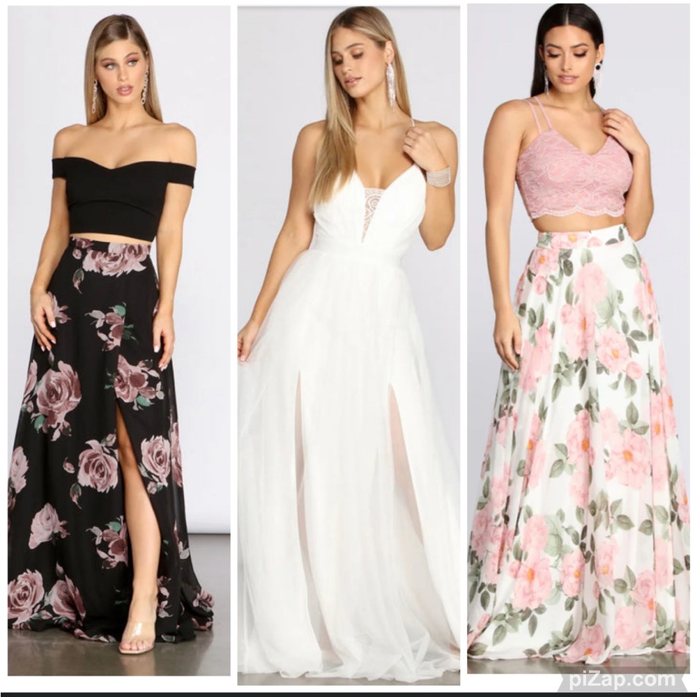 Elegant Floral Maxi Skirt Collection